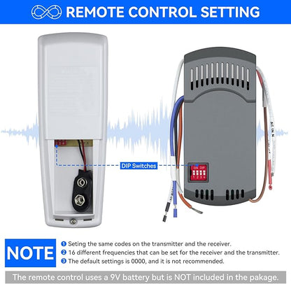Universal Ceiling Fan Remote Control Kit - Image 4