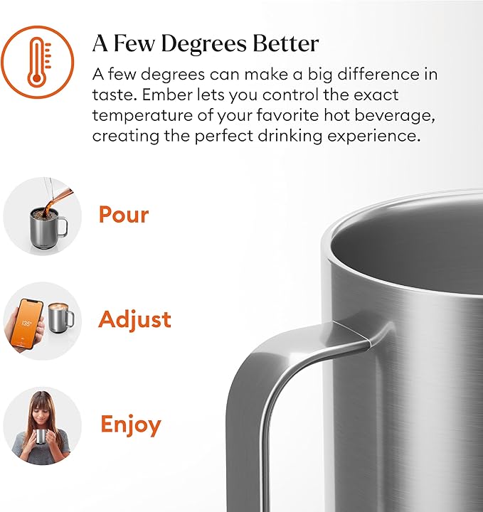 Ember Temperature Control Smart Mug 2, 10 Oz, App-Controlled Heated Coffee Mug - Image 6