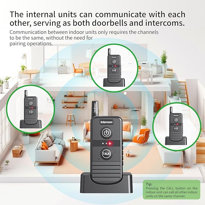 Wireless Intercom Doorbell, Intercoms Wireless - Image 4