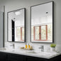 Bathroom Vanity Mirror for Wall, 2 Pack 36" x 24" Metal Framed Rectangular by TRAHOME