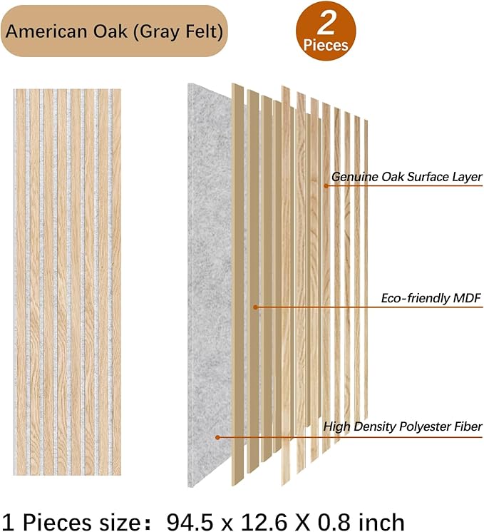ARMURO Wood Slat Wall Panel - Image 2