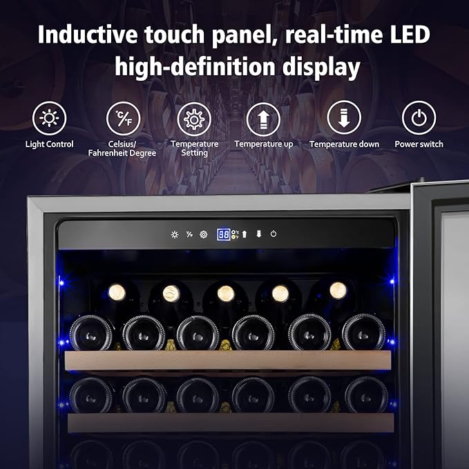 Wine Cooler Refrigerator, 179 Bottles Professional Wine Fridge - Image 2