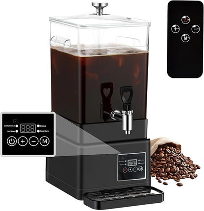 Coffee Urn Commercial Coffee Maker, 10 L 65 Cups, Transparent Electric by GKFF