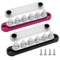 6 x M8 Studs Power Distribution Block Bus Bar 12V, Ampper 5.9" HD 200A Marine by Ampper