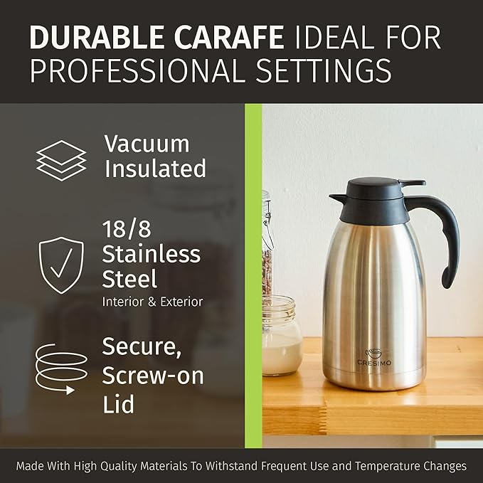Cresimo Thermal Coffee Carafe 68oz / 2L - Image 7