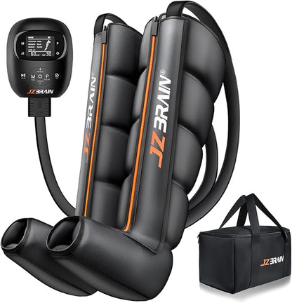 Air Compression Leg Recovery Boots : Dual-Power Sequential Compression System by JZBRAIN