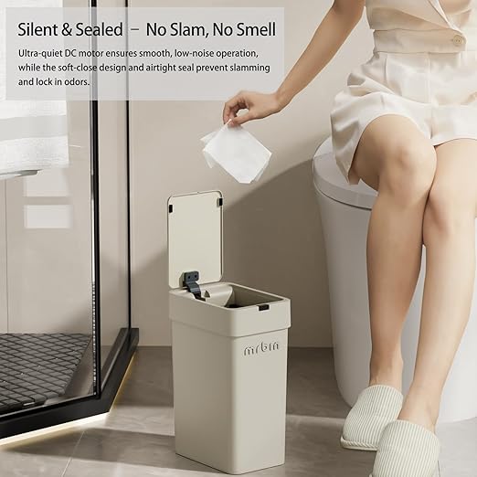 MRBIN Motion Sensor Bathroom Trash Can - Image 3