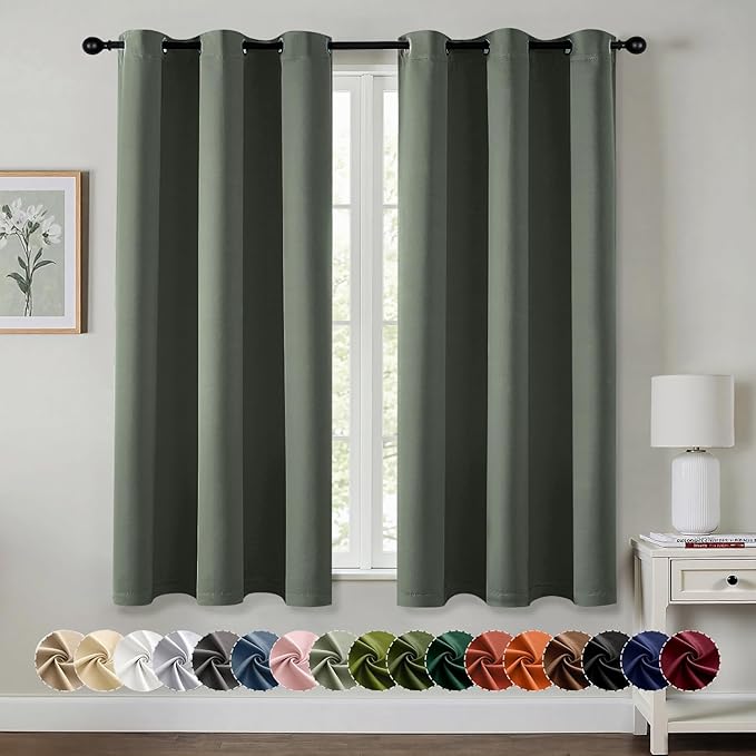 MIULEE Dark Mallard Blackout Curtains by MIULEE