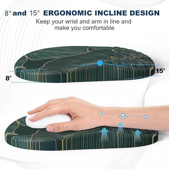 Ergonomic Mouse Pad and Keyboard Wrist Rest - Image 3