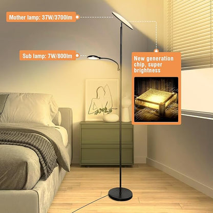 marctronic Floor Lamps for Living Room, 44W/4500LM Super Bright 2 in 1 LED - Image 2