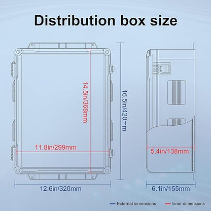 Namunanee Outdoor Electrical Junction Box, ABS Water Resistant Enclosure - Image 7