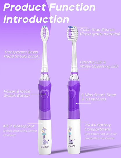 SEAGO Kids Electric Toothbrush - Image 4