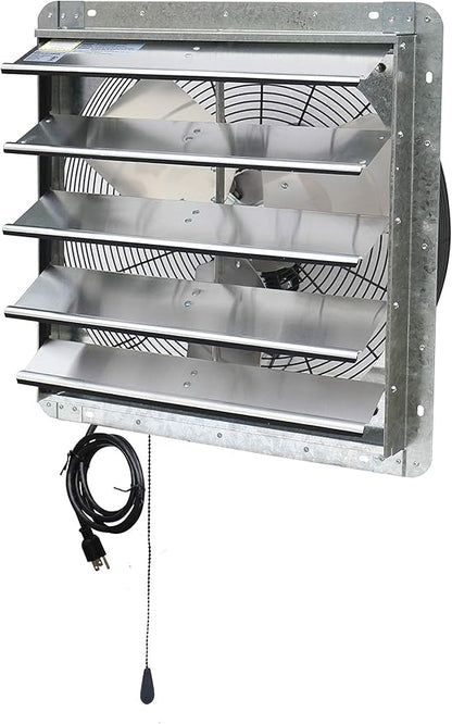 iLiving ILG8SF20V-T 20 inch Shutter Exhaust Attic Garage Grow, Ventilation Fan - Image 2