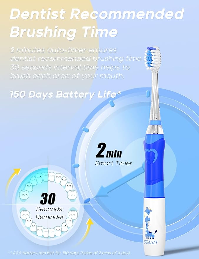 SEAGO Kids Electric Toothbrush - Image 4