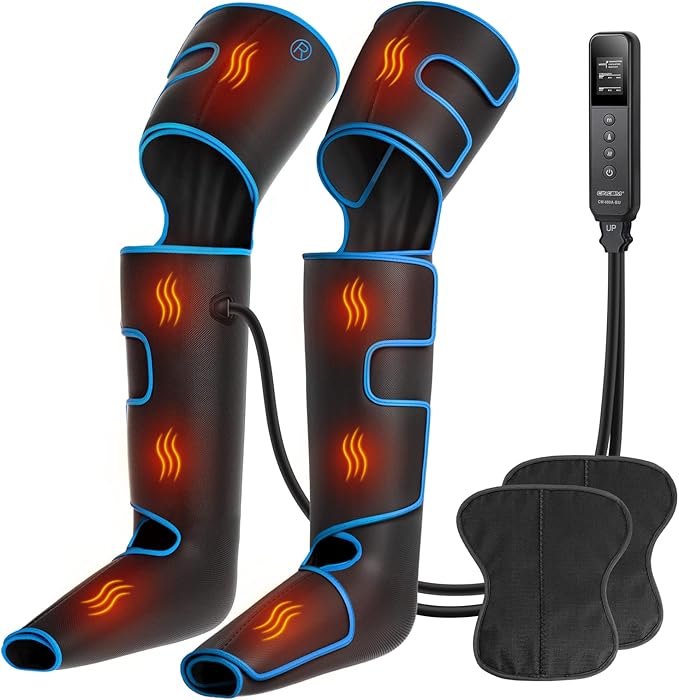 CINCOM Leg Massager with Heat and Compression, Air Compression Leg Massager by CINCOM