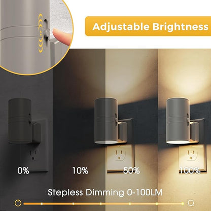 L LOHAS LED Night Light Plug in, 2 Pack, Night Lights Plug into Wall, Light - Image 2