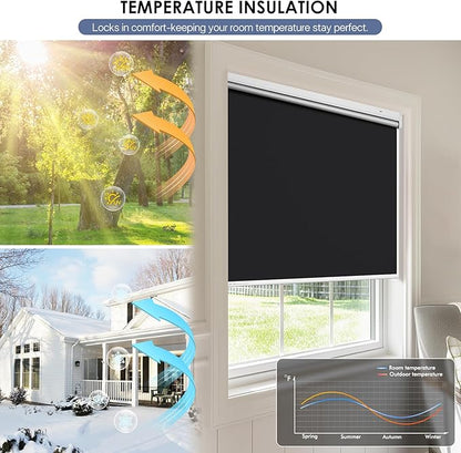 Motorized Roller Blinds with Remote Control & Solar Panel - Image 6