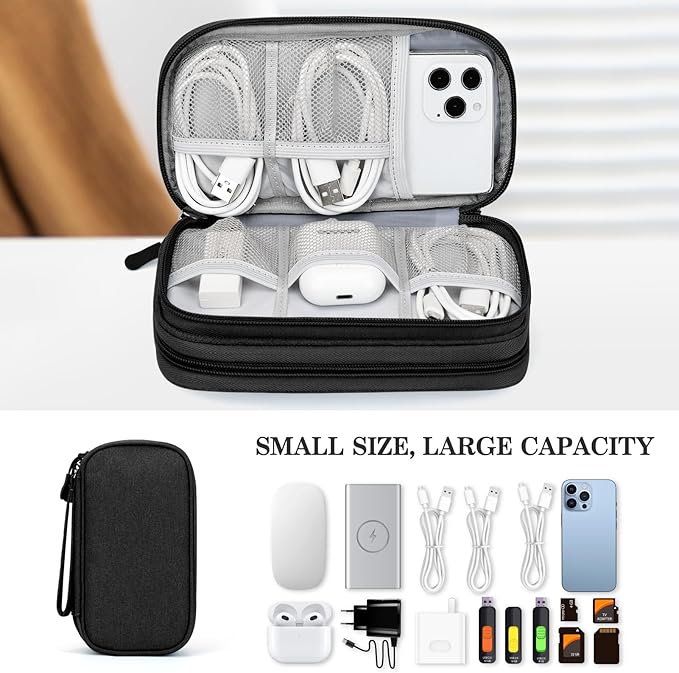 FYY Travel Cable Organizer Pouch Electronic Accessories Carry Case Portable - Image 6
