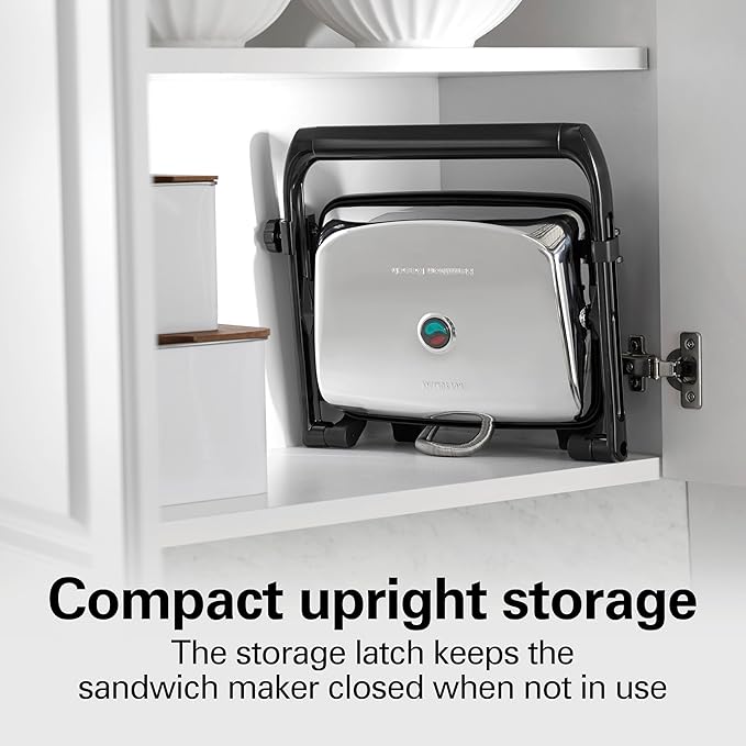 Hamilton Beach Panini Press Sandwich Maker & Electric Indoor Grill - Image 6