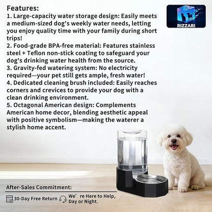 Sfozstra Large Dog Water Dispenser: 7L Automatic Gravity Water Feeder - Image 2