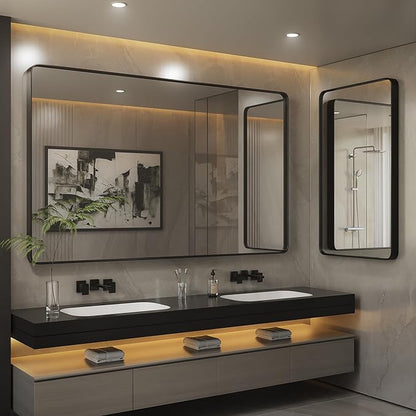 ISKM 60x30 Inch Black Framed Mirrors - Image 6