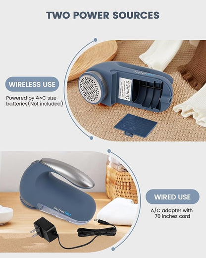 SUPER LINT Electric Sweater Shaver Fuzz Pill Bobble Remover - Image 2