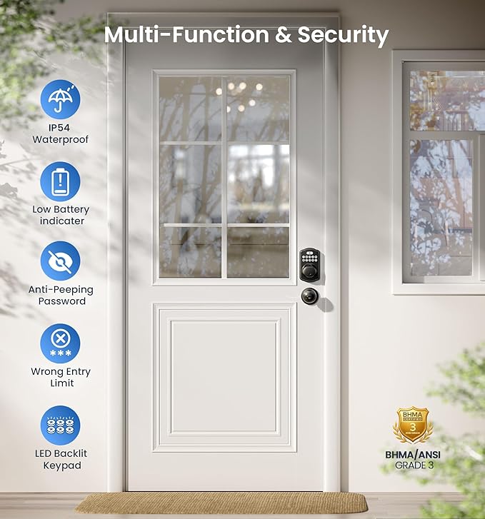Veise Fingerprint Door Lock - Image 5