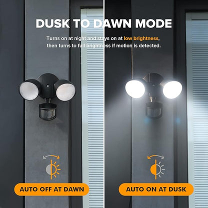 LUTEC 32W 3500 Lumen LED Security Lights Motion Sensor Light Outdoor, 5000K - Image 5