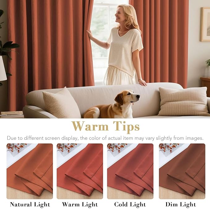 H.VERSAILTEX Blackout Curtains for Bedroom Thermal Insulated Room Darkening - Image 5