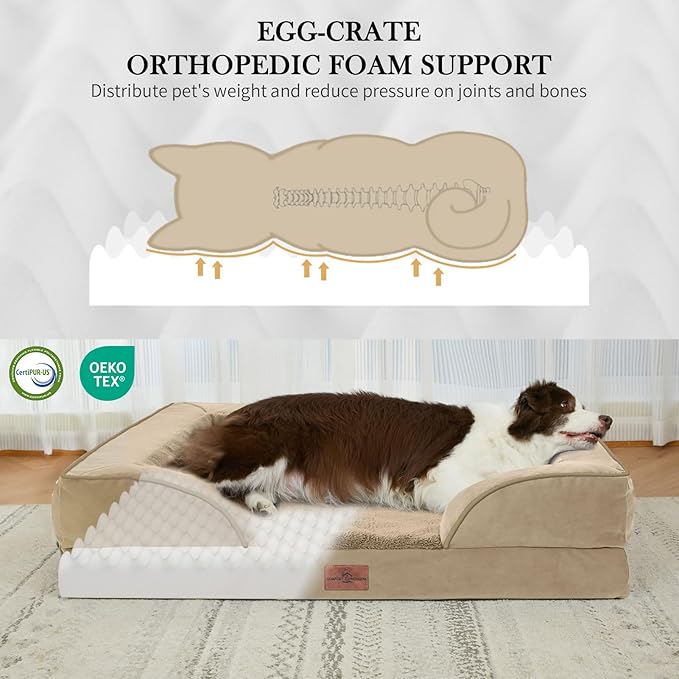 Comfort Expression Waterproof Orthopedic Foam Dog Beds - Image 2