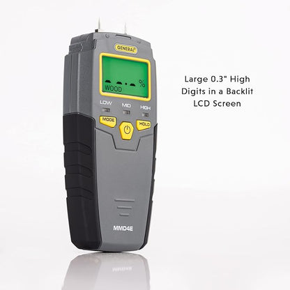 General Tools MMD4E Digital Moisture Meter, Water Leak Detector, Moisture Tester - Image 6