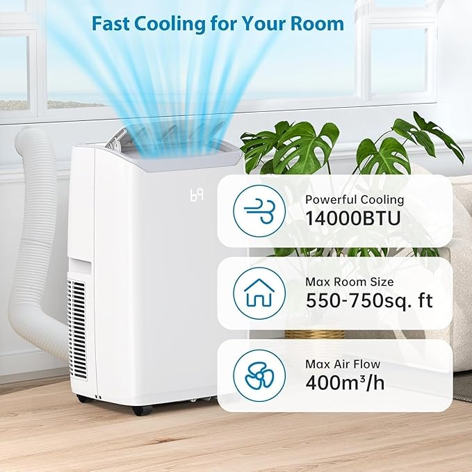 Portable Air Conditioners 14, 000 BTU, Portable AC Units - Image 6
