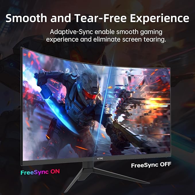 KTC 32 Inch 240Hz Curved Gaming Monitor, FHD 1080P 1500R HDR Gaming PC Monitor - Image 3