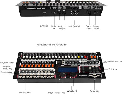 Ygybeyond DMX 1024Controller, 1024 channel Controller, Stage Lighting Equipment - Image 2