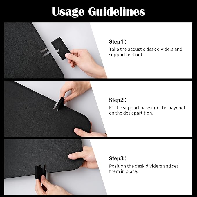 LECEHIVO 12 Pcs Acoustic Desk Divider - Image 6