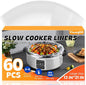 60 Pack Slow Cooker Liners, Large Size 13"x 21" Cooking Bags Disposable Pot by YixangDD