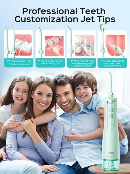COSLUS Portable Water Flosser for Teeth: 10 Pressure Settings Professional - Image 9