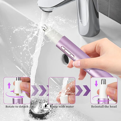 Mendaping 2025 Rechargeable Nose & Ear Hair Trimmer, Dual-Edge Blade Electric - Image 5