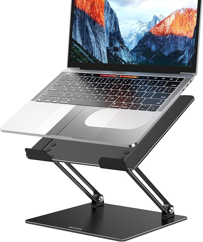 BESIGN LS10 Aluminum Laptop Stand, Ergonomic Adjustable Notebook Tablet Stand by BESIGN