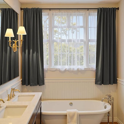 Lazzzy Velvet Blackout Curtains Thermal Insulated Room Window Drapes Super Soft - Image 6