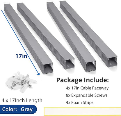 ZhiYo 68in Server Rack Cable Management Raceway, H2.4 x W2in Large Capacity - Image 3