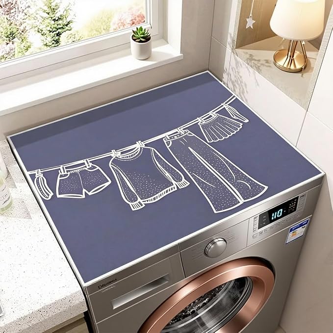 Esamploe Washer Dryer Countertop Mat, Washer and Dryer Topper Dust Proof Quick - Image 6