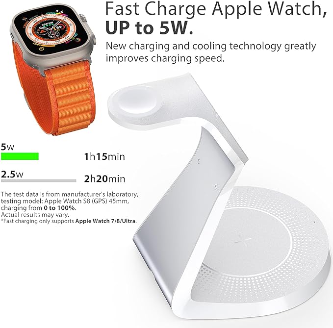 3 in 1 Charging Station for Apple Devices, Mag-Safe Charger Stand Fast Charging - Image 2