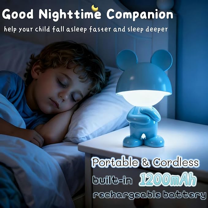 ShonlPin Night Light for Kids, Rechargeable Table Lamp, Touch Lamps for - Image 3