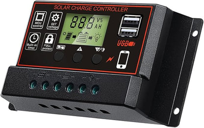 Solar Charge Controller, Solar Panel Charge Controller Intelligent Regulator - Image 2