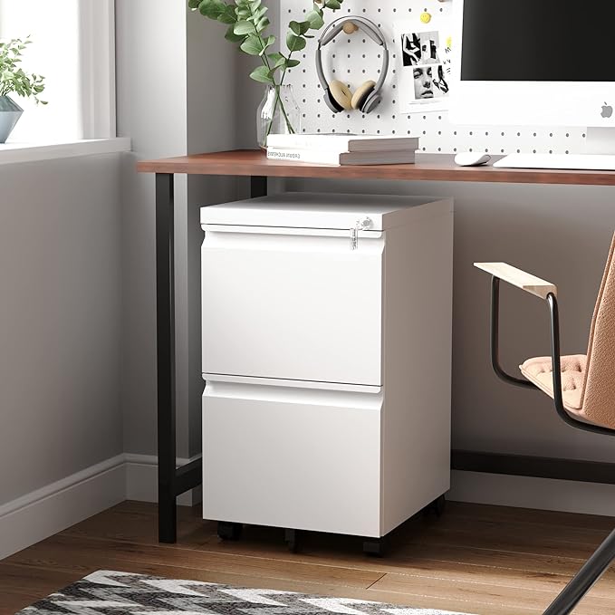 Letaya 2 Drawer Mobile File Cabinet - Image 2