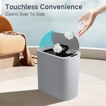 TIPGO 5 Gallon Motion Senor Bathroom Trash Can - Image 2