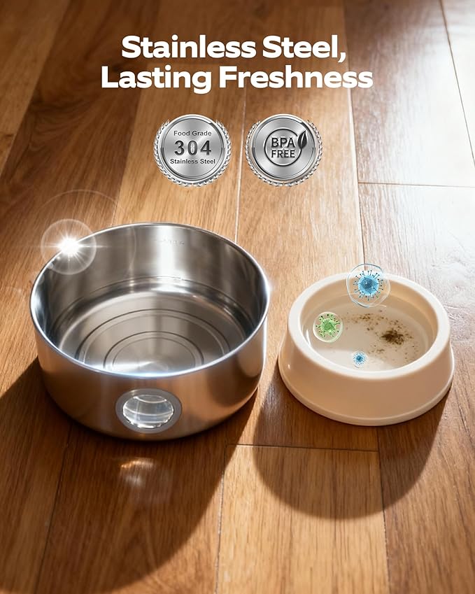 Cat Water Fountain Battery Operated: Wireless Cat Fountain - 88oz/2.6L Cordless - Image 6