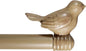 3/4-inch Cute Decorative Bird Adjustable Window Treatment Curtain Single Rod Set, 28" to 48" - Cottage