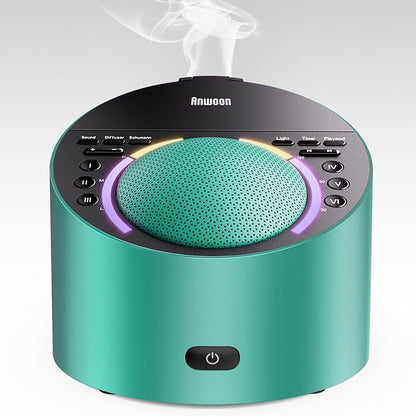 Sound Machine & Aroma Diffuser Pro 4-in-1 Sleep System, Premium Metal Shell by Dedicatedtoyourbettersleep